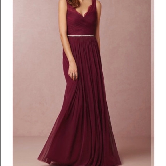 BHLDN Dresses & Skirts - BHLDN Fleur Dress- Black Cherry